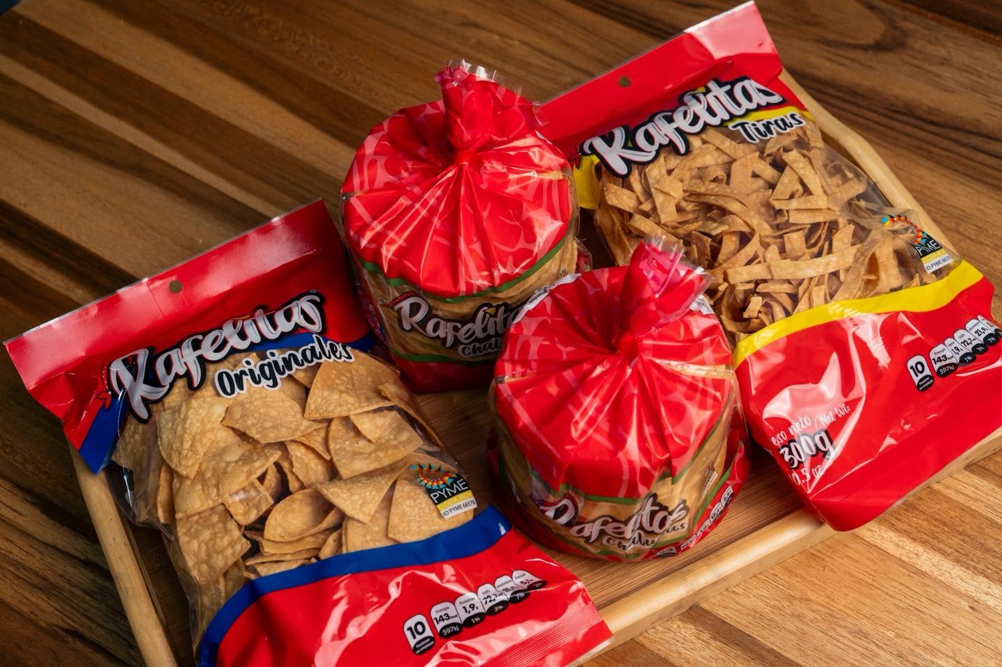 Línea completa de productos Rafelitas lista para repartir
